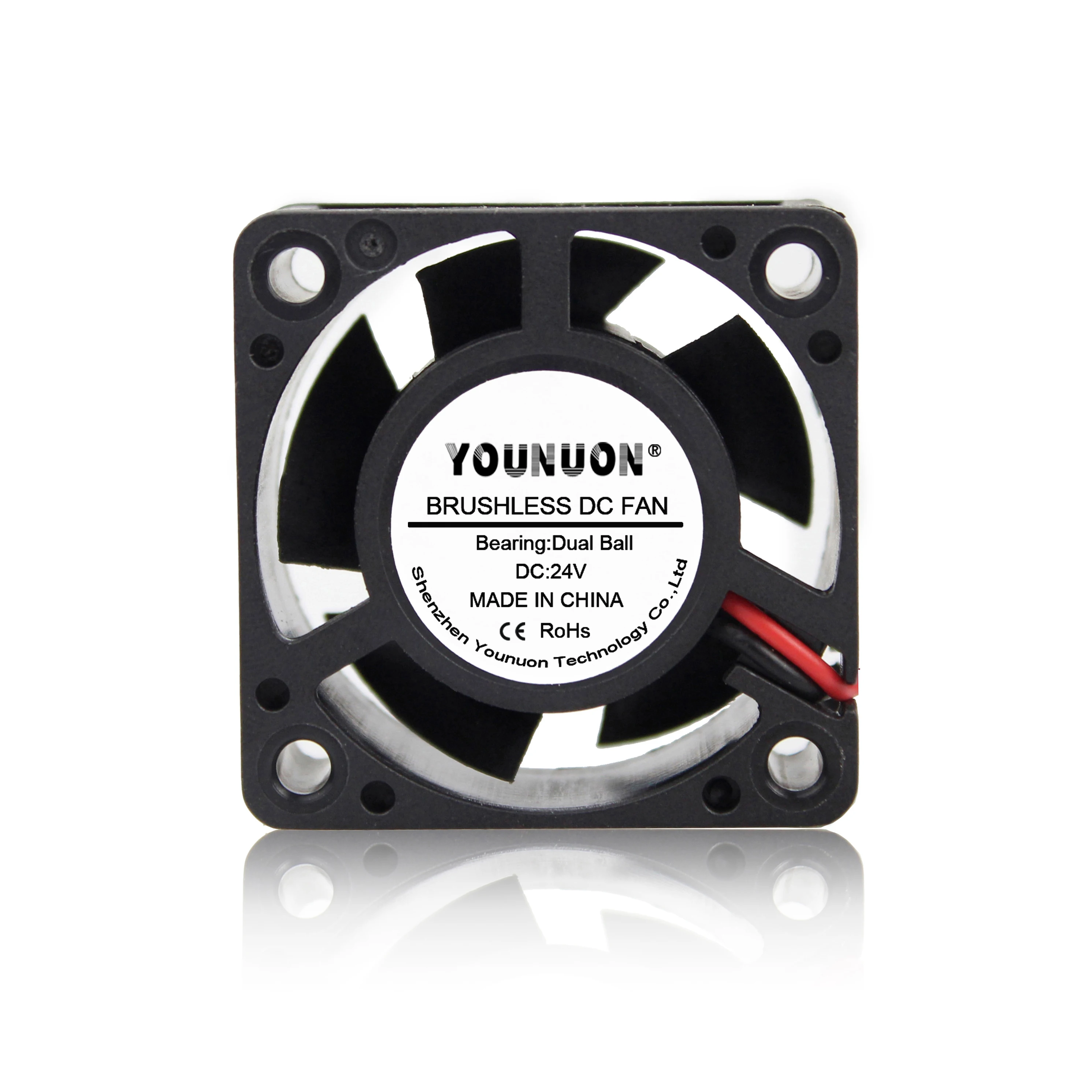 5Pcs YOUNUON DC 24V 40x40x20mm 40mm Dual Ball Bearing Brushless Radiator Cooling Fan 4020B 4cm humidifier Cooler Fan