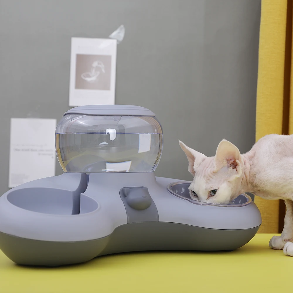 HOOPET-cuenco de alimentación automático para gatos, cuenco antideslizante, soporte de comida para perros y gatos, nuevo estilo