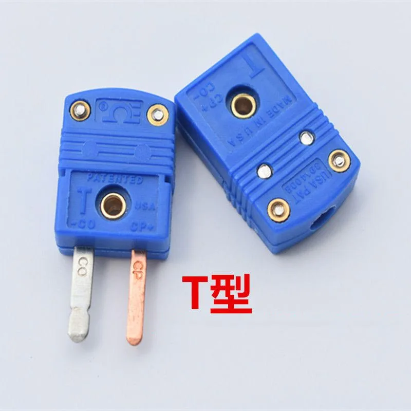 mini Connectors plug Thermocouple Temperature Male K Type Sensors K T J Type