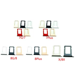 Micro Nano SIM Card Holder Tray Slot Replacement Part for Iphone 7 7P 7plus 8 8P Plus SIM Card Holder Adapter Socket