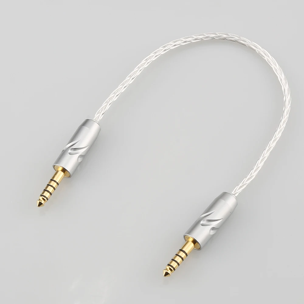 

4.4mm Male to Male Balanced 5 Pole 8 Core Silver Plated Headphone Adapters Cable 818AG