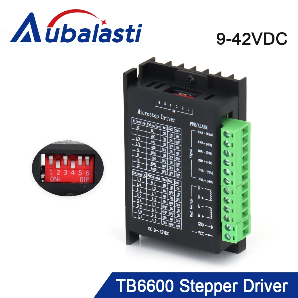 

Aubalasti TB6600 Stepper Motor Driver Upgrade Nema17 Nema23 42/57/86 4.0A 0-42VDC for 3D Printer and CNC Engraving Machine