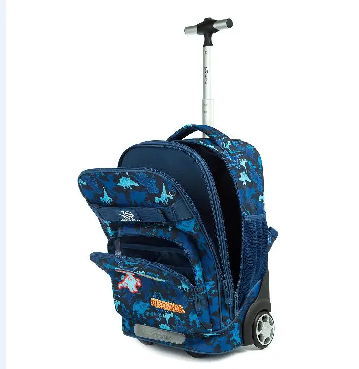 Children School Trolley bag sets with lunch bag Rolling luggage backpack school wheeled backpack girls School Rolling Bag Wheels