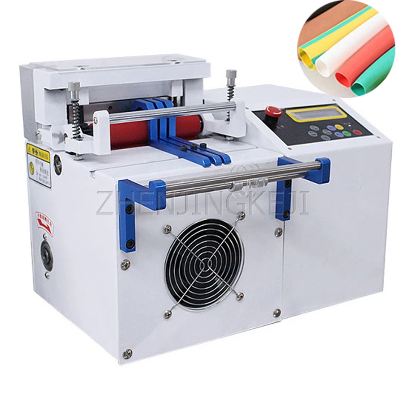 220V Fully Automatic Small Cut Tube Machine Heat Shrink Tube PVC Silica Gel Hose Microcomputer Cutting Machine Plastic Equipment