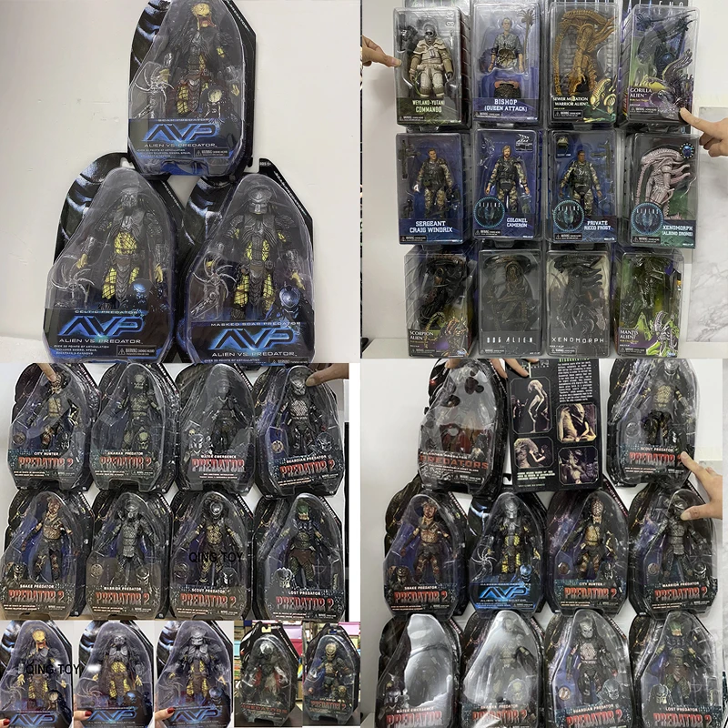 Alien Figure  Predator Figure Celtic Masked Scar Predator Shaman Snake Guardian City Hunter Snake Mantis Xenomorph Neca Aliens