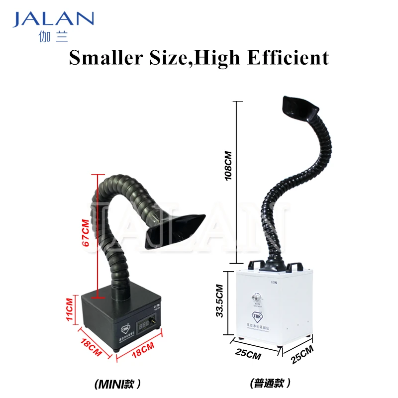 TBK 805-MINI limpiador portátil de humos, estación de soldadura, purificador de filtro de humo para teléfono móvil, herramienta de reparación de placa base