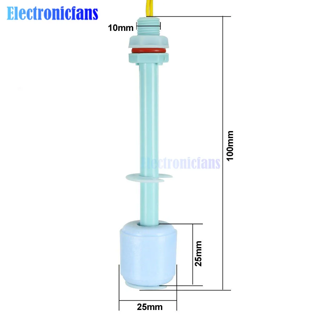 M10 * 100 MILLIMETRI PP Cavo Liquido Sensore Livello Acqua Interruttore A Galleggiante 110V ZP10010 Interruttore A Galleggiante di Plastica