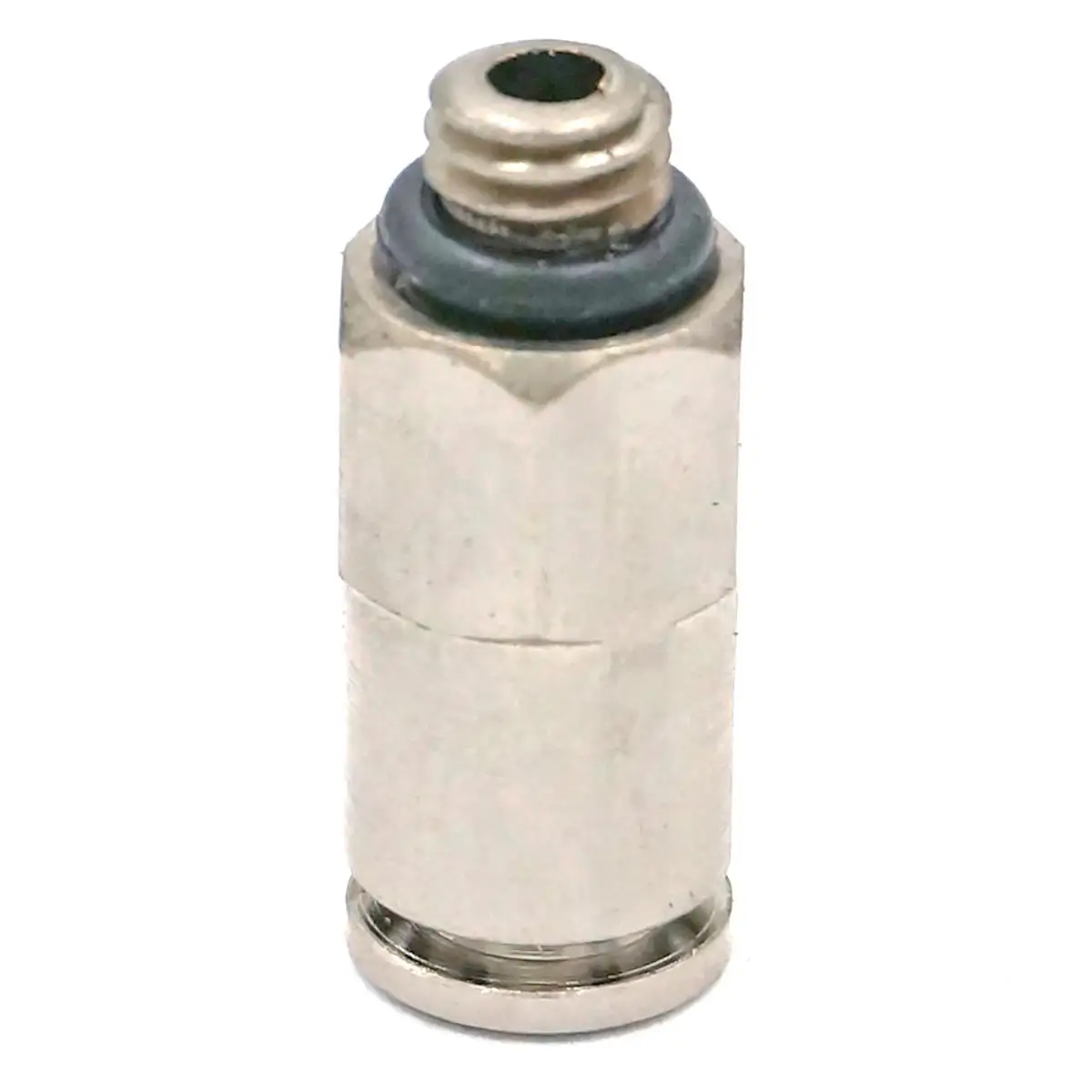 Conector pneumático de níquel, conector de latão, saída rápida, encaixe de ar para encanamento, m5 macho para encaixe em tubo o/d 4mm