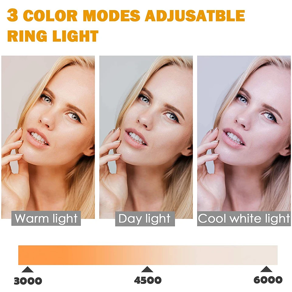 LED Selfie Soft Ring Light With Long Arm Phone Stand Holder Circle Fill Lighting Round Lamp Tripod Makeup Photography RingLight