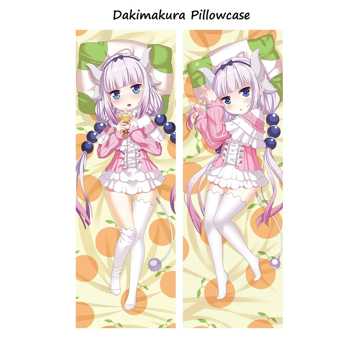 Miss Kobayashi's Dragon Maid Tohru KannaKamui Anime Body Pillow Cover Kawaii Loli Girl Dakimakura Pillowcase Long Bed Pillow 18