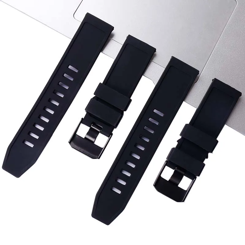 Watch accessories men suitable for 23mm Luminox silicone sports strap  Luminox3051 3050 3080 4420 8800 metal button