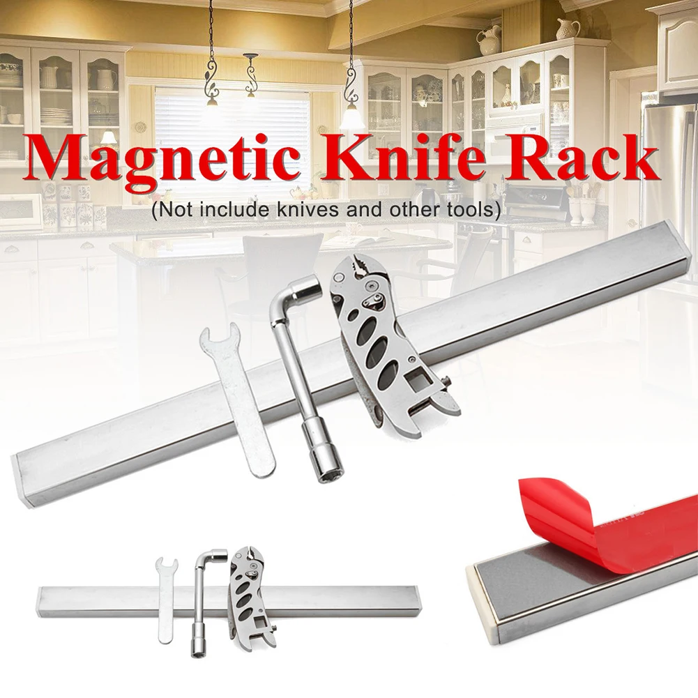 Magnetic knife Holder 40cm Kitchen Knife Stand Bar Strip Wall Magnet Block Aluminum For Knives Storage Cooking Accessories