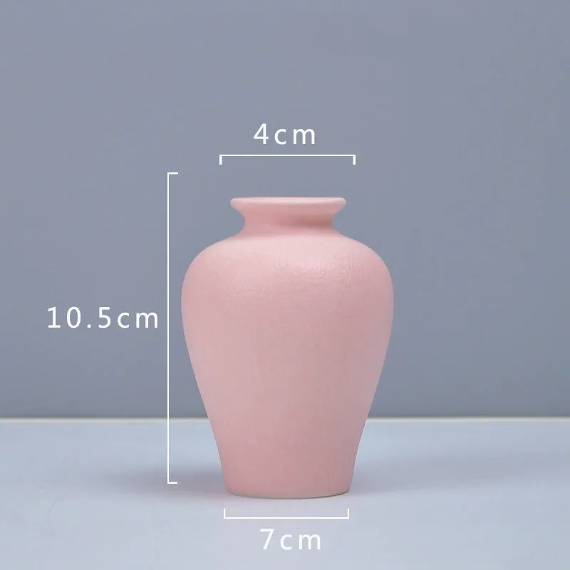 Flower Vase Imitation Ceramic Flower Pot Decoration Home Plastic Vase