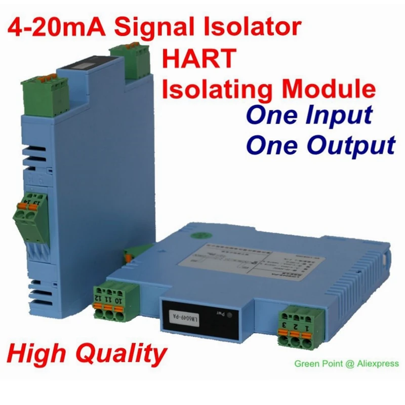 4-20mA Single-channel Signal Isolator Transmitter Current Signal Blocker HART Signal Isolation Module With One Input One Output