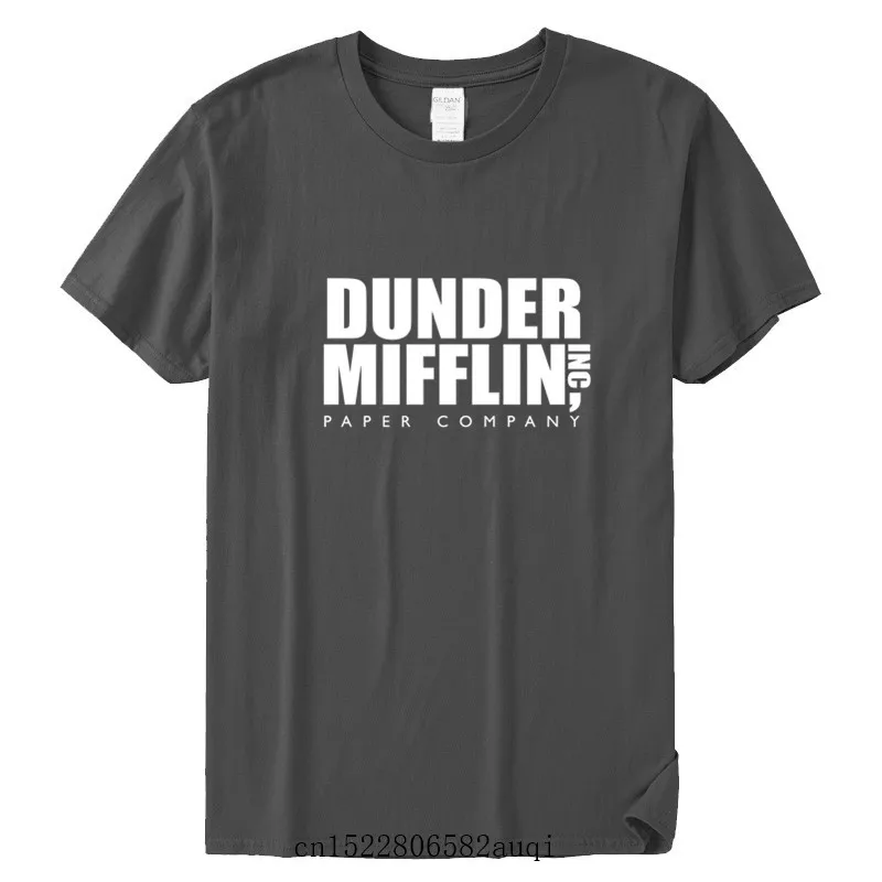 Men's DUNDER MIFFLIN PAPER INC office tv show Cotton T-Shirt Summer Cotton T shirt Unisex Clothes