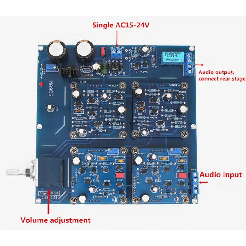 Fully Discrete HiFi Class A Amplifier Finished Board