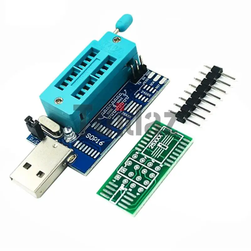 CH341A Programmer adapter+SOIC8 adapter+ SOP8 clip with cable+1.8V adapter CH341A EEPROM Flash BIOS USB programmer ZIF adapter