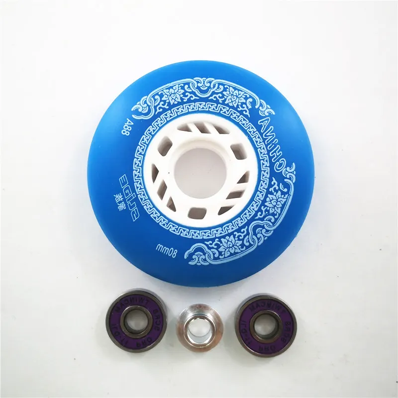 88A 90A Slide Roller Skates Wheel China Slide inline skates wheels 72 76 80mm FEIFAN-9 ILQ11 orange blue red Skates Rodas