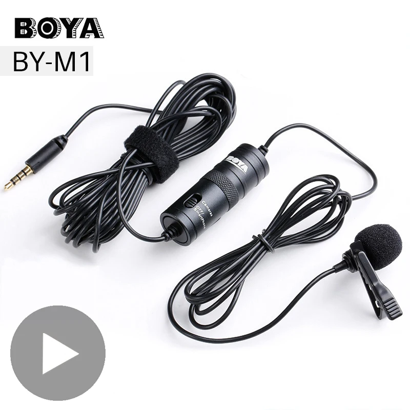 Mini Buttonhole Lavalier Microphone Lapel For Do Cell Phone Computer PC Dslr Camera On-Camera Gaming Mikrofon Mic Micro Tie Rode