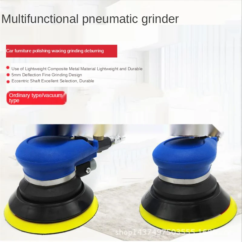 1/4 Inch Pneumatic Grinding Machine Car Polisher Sander with Vacuum Sand 10000Rpm