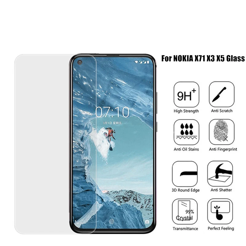 9D protective glass for Nokia 2 5 6 7 screen protector for Nokia 2.1 3.1 5.1 6.1 8.1 Plus X5 X6 X7 2018 tempered glass