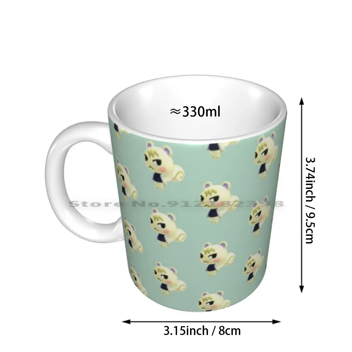 Marshal Ceramic Mugs Coffee Cups Milk Tea Mug Animal Animal Animal New Leaf Animal New Horizons Marshal Beau Goldie Lucky Tom