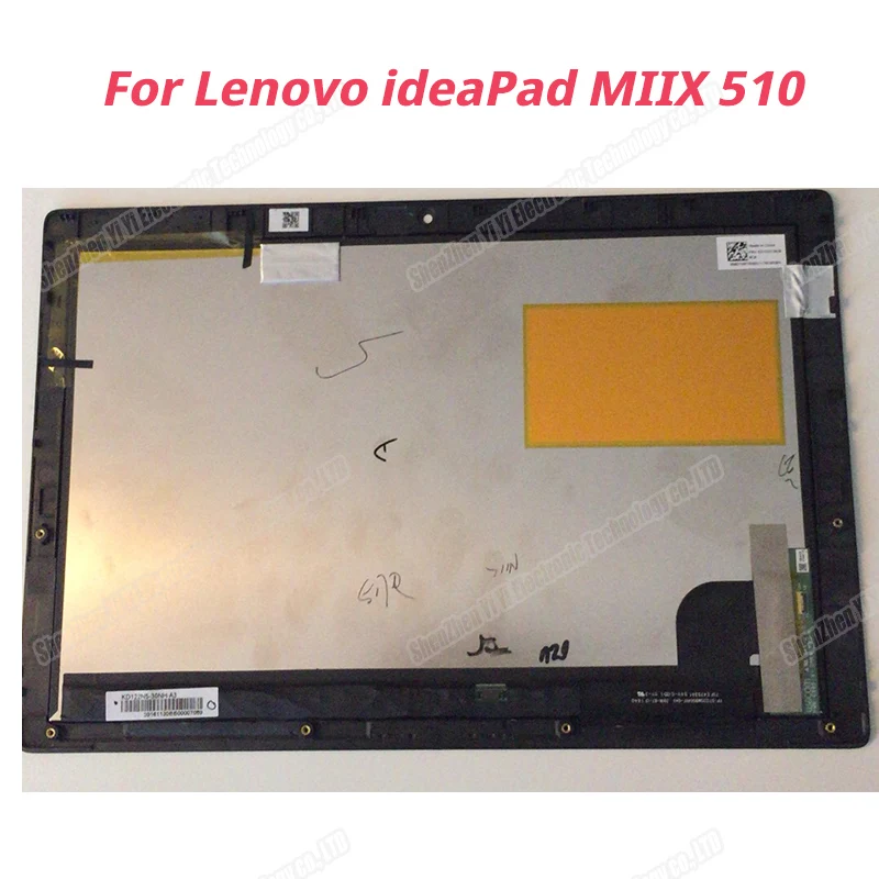 Assemblage de Hébergements eur tactile d'écran LCD LED de remplacement pour Lenovo IdeaPad MIIX510-12ikb ata ix 510-12isk 20Recruitment 80U1 avec cadre