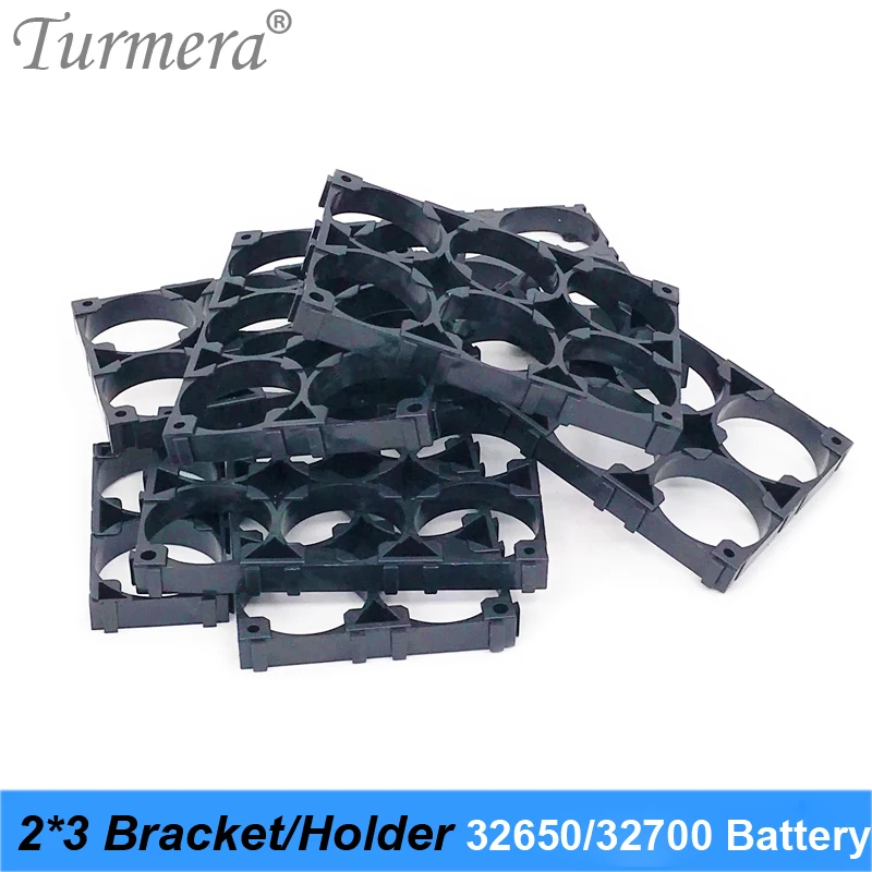 Turmera – support de batterie en plastique, 2*3, sécurité cellulaire, Anti-Vibration, Pack de 16 pièces, 32650, 32700, 32650