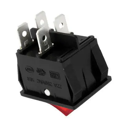 10 قطعة سفينة نوع التبديل KCD4 4 دبوس مع ضوء 6 قدم مع سفينة خفيفة نوع السلطة التبديل 31 مللي متر * 25 مللي متر