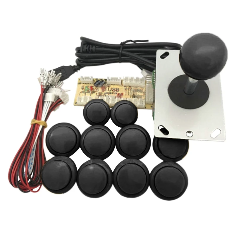 Arcade Joystick DIY Delay USB to PC Sanwa Joystick and Push Buttons for Arcade Mame