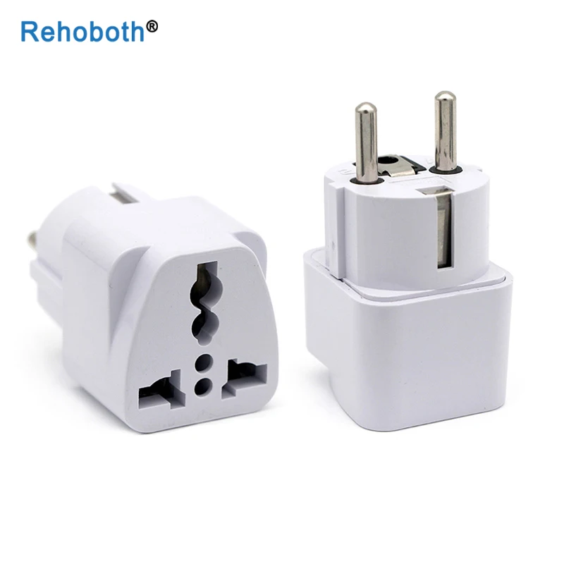 1pcs Universal EU Plug Adapter International AU UK US To EU Euro Travel Adapter Electrical Plug Converter Power Socket