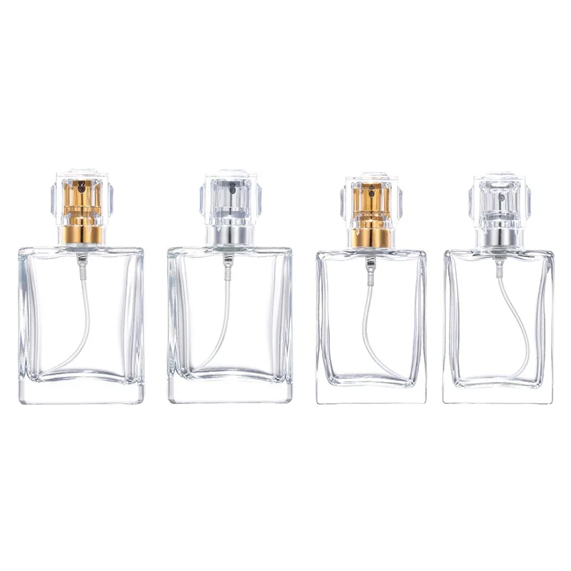 

Empty Bottle Perfume Spray Pump Cosmetic Container Glass Toner Vials Transparent Dispenser Atomizer 30/50/100ml Perfume Bottle