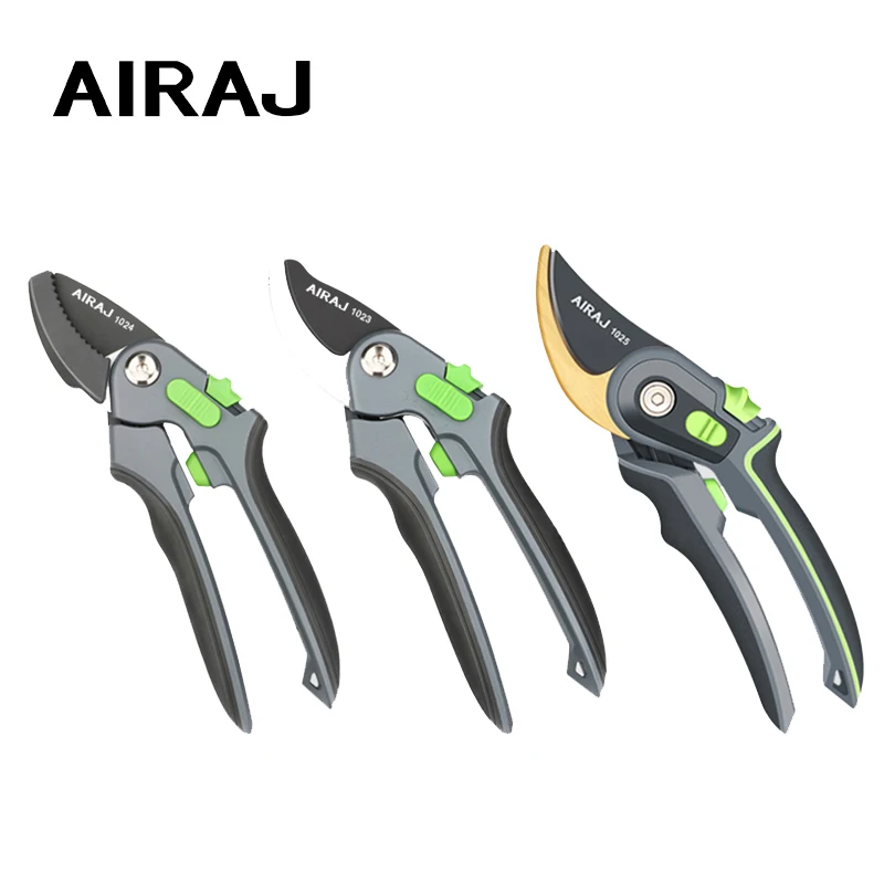 AIRAJ Gardening Pruning Shears Large Opening Fruit Tree ,Flower Pruning Can Cut 24mm Thick Branches with Storage Box