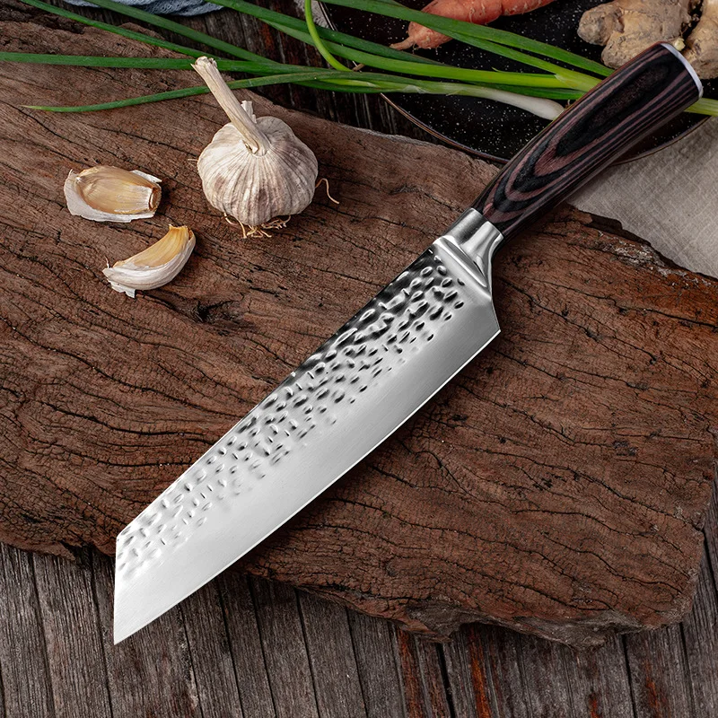 Forged Professional Japanese Chef Knife Stainless Steel Kitchen Knife for Meat Fruit Fish Vegetables Kiritsuke Butcher Knife