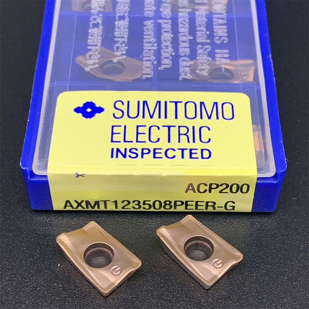 AXMT123508PEER-G di alta qualità ACP200 utensile per tornitura interna utensile per tornitura di metalli utensili per tornio CNC 10 pz AXMT 123508