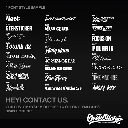 Imagen 2 del producto Calcomanía con texto personalizado para coche, motocicleta, barco, tienda, ventana, impermeable, OEM, 12-40cm