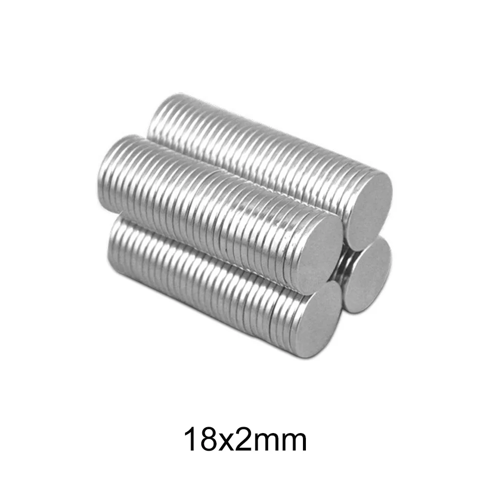 18x2 Thin Neodymium Magnet Strong 18mmx2mm Powerful Magnets 18x2mm Permanent Small Round Magnet 18*2