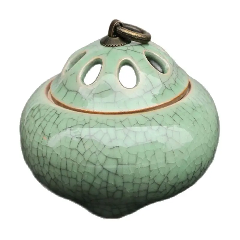 Chinese Old Cracked Glaze Porcelain Aroma Burner