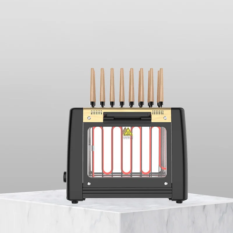 220 220vの家庭用無煙健康串機韓国電気バーベキューグリル自動回転ケバブ機オーブングリル
