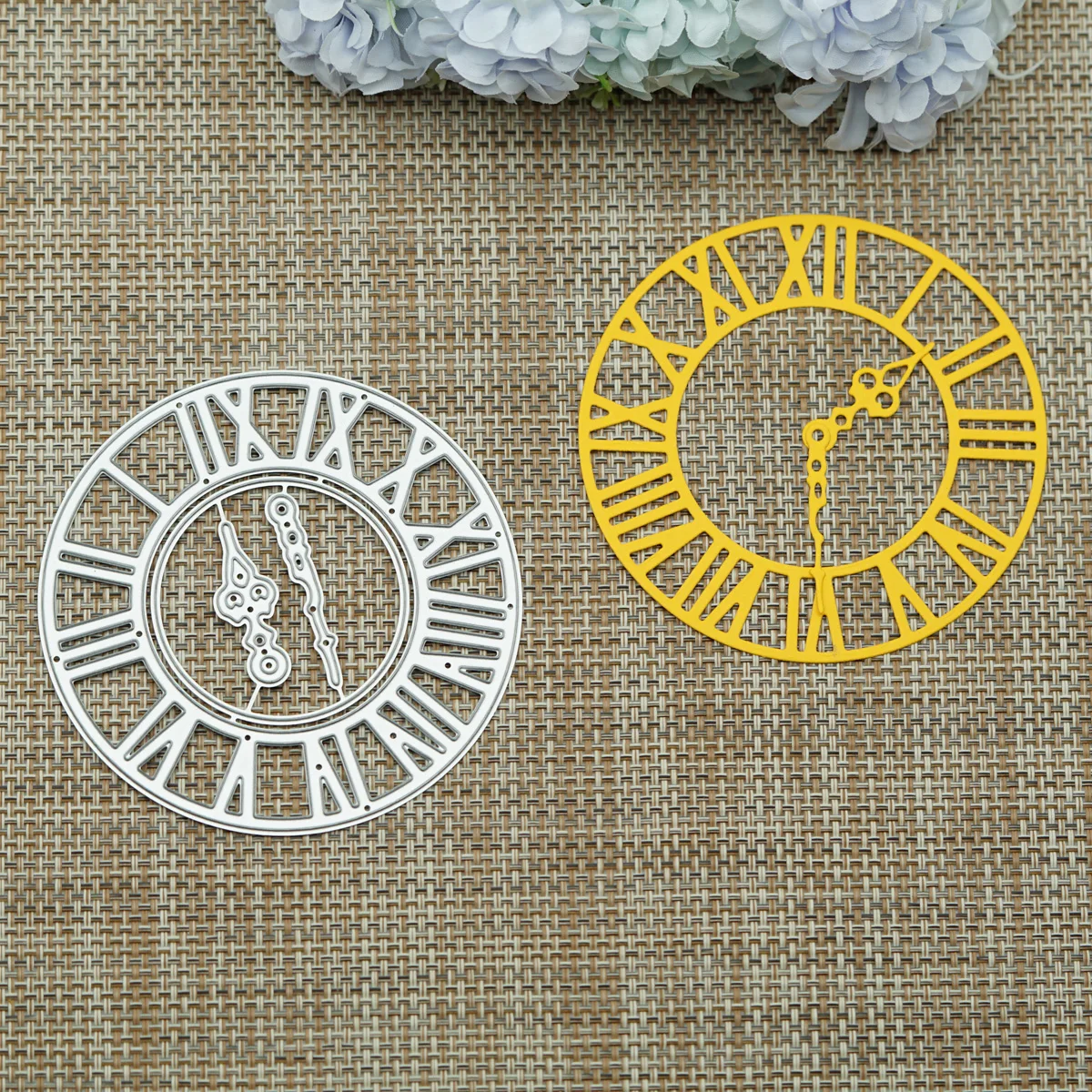 For Scrapbooking Clock Pattern Large Size Metal Cutting Dies DIY Memory Card Photo Album Clipart Paper Art Work Decorating