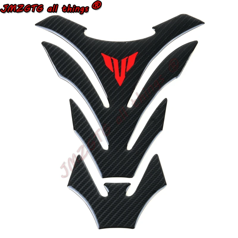 Voor Yamaha MT01 MT125 MT25 MT03 MT07 MT09 MT10 Tank Sticker 3D Carbon Look Motorcycle Tank Pad Protector Decal Stickers case