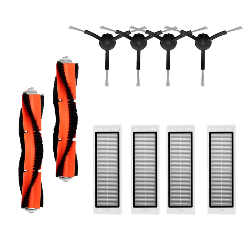 Juego completo de piezas de robot para aspiradora robótica Xiaowa E Series E20 E30 E25 E35 E4 (filtro Hepa de Cepillo Lateral principal) Kits
