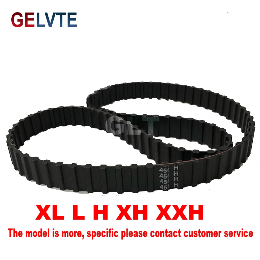 Double Face Tooth Timing Belt DH, Pitch 12.7mm Rubber Synchronous Belt Conveyor Belt