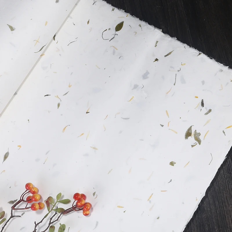 Yunlong Fiber Xuan Paper Handmade Calligraphy Rice Paper Half Ripe Papel Plant Fiber Mulberry Sandalwood Tea Packing Rijstpapier