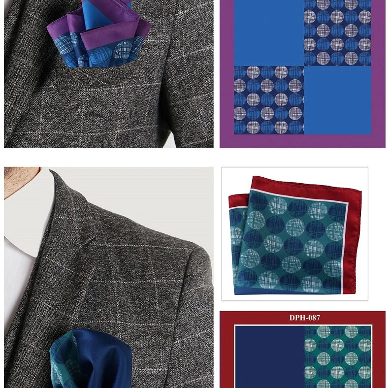 Tailor Smith New Arrival 30x30cm Big Size Handkerchief Men Fashion Chest Towel Paisley Floral Dot Soft Suit Hanky Pocket Squares