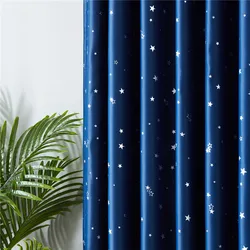 Modern Star Printed Blackout Curtains For Bedroom Thick Curtain Window For Living Room Children Room Treatment Drapes Finished