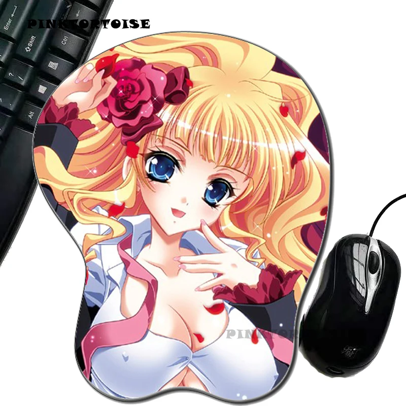 

PINKTORTOISE mousepad ushiromiya battler Anime environmental Silicon anime 3D mousepad chest Mouse Pad Ergonomic MousePad mat