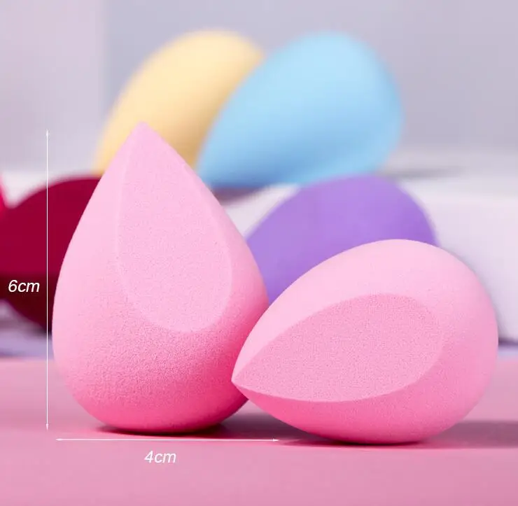 2개입/세트 메이크업 스펀지 하트 모양 박스 논라텍스 소재 화장품 퍼프 파우더 파운데이션용 뷰티 메이크업 도구