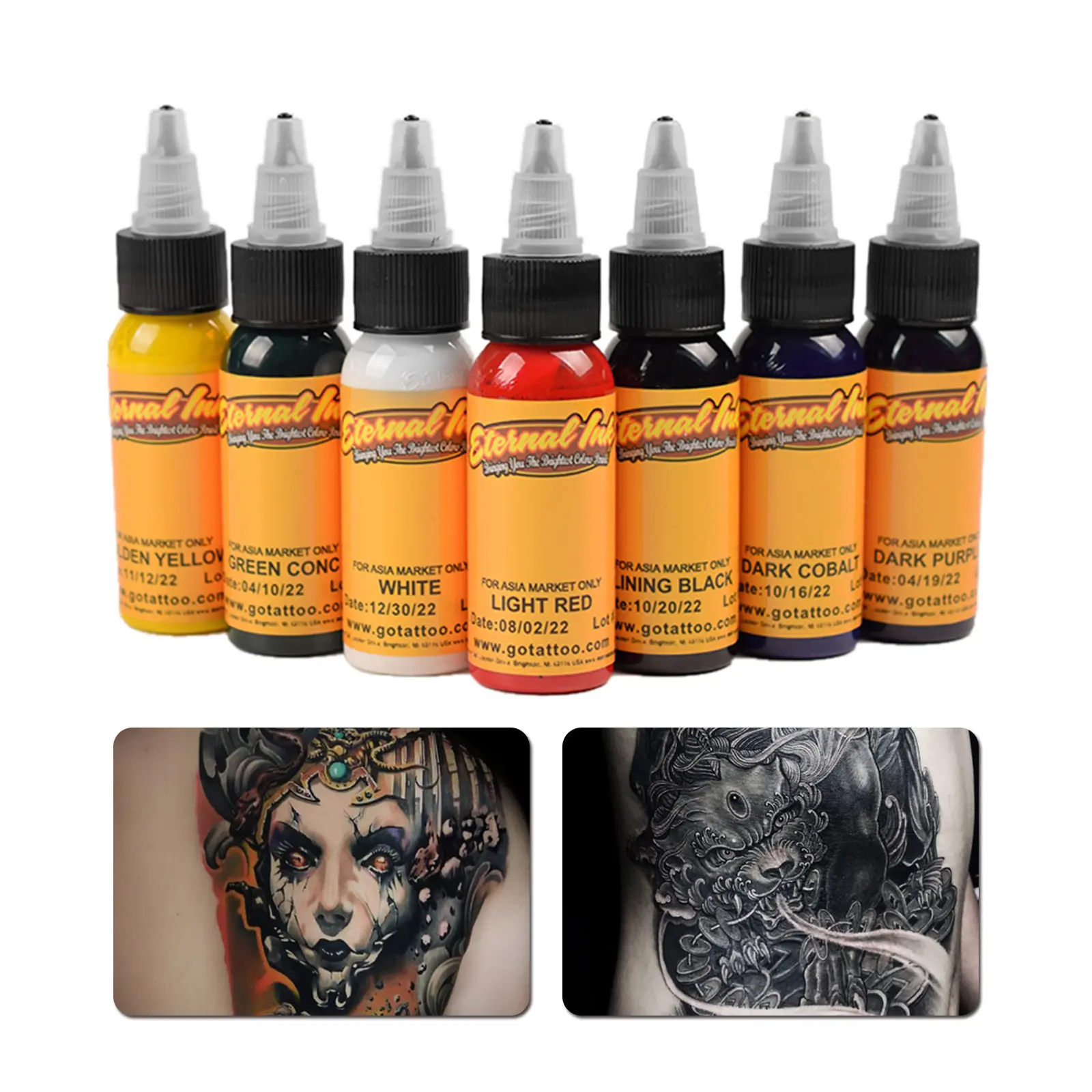 

30ml 7Color Mixing Tattoo Ink Permanent Makeup Tattoo Paint Body Art Natural Plant Permanent Pigment Tattoo Ink Set Supplies