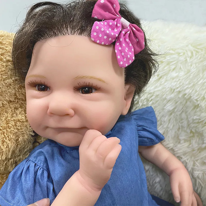 

Lol 55CM Reborn Baby Dolls for Girls Newborn Toddler Babies 22 Inch Lifelike Real Soft Touch Ava Finished Realistic Art Doll